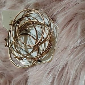 Bracelet set pink and gold